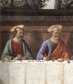 多梅尼科 基爾蘭達約 Last Supper 3 detail 多梅尼科 基爾蘭達約 Last Supper 3 detail